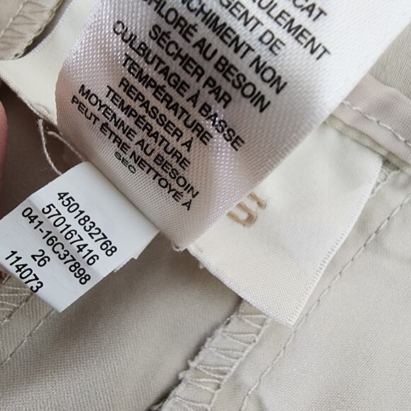 Chico's Crop Pants Women's Size .5 US Small 6 Ultimate Fit Luxe Twill Utility - Picture 11 of 11